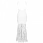 Round Neck Sleeveless Lace Maxi Bandage Dress