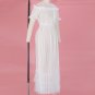 Off Shoulder Short Sleeve Lace Maxi Bodycon Dress K1962
