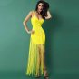 Strappy Sleeveless Tassels Maxi Bandage Dress