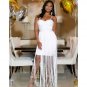 Strappy Sleeveless Tassels Maxi Bandage Dress