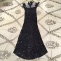 V Neck Sleeveless Feather Maxi Bodycon Dress