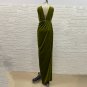 V Neck Sleeveless Slit Maxi Bodycon Dress