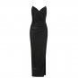 Strappy Sleeveless Wrinkled Maxi Bodycon Dress