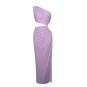 One Shoulder Sleeveless Maxi Rhinestone Bodycon Dress