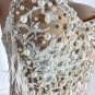 Strappy Sleeveless Feather Maxi Bodycon Dress