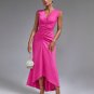 V-neck Fishtail Frill Maxi Dress