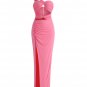 One Shoulder Side Slit Maxi Dress