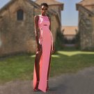 Round Neck Sleeveless Hollow out Maxi Bandage Dress