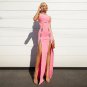 Round Neck Sleeveless Hollow out Maxi Bandage Dress