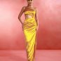 One Shoulder Side Slit Maxi Bodycon Dress