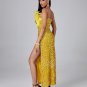 Feather Sequin Maxi Dress