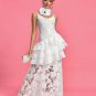 Strappy Tiered Lace Vintage Maxi Dress