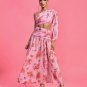 One Shoulder Printed Maxi Dress