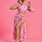 One Shoulder Printed Maxi Dress