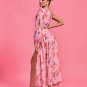 One Shoulder Printed Maxi Dress
