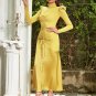 High Neck Pure Color Maxi Bodycon Dress