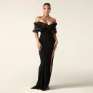 Off Shoulder Demure Maxi Dress