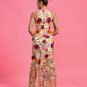 Maraya Floral Applique Maxi Dress