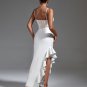 White Lace Corset and Ruffled Bandage Dress