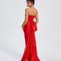 Floral Embroidered Corset Bow-Draped Dress