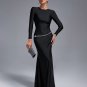 Crystal Belt Backless Maxi Dress