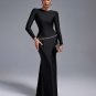 Crystal Belt Backless Maxi Dress