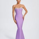 Pearl Detail Maxi Mermaid Bandage Dress