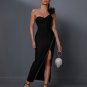 Shoulder Detailed Asymmetric Bandage Dress