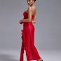 Open Back Lace Bustier Maxi Dress