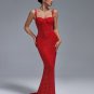 Rivet-Embellished Mermaid Evening Dress