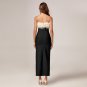 Feather Trim High Slit Bandage Cocktail Dress