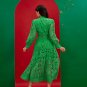 Vintage Green Lace Long Dress