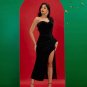 Velvet Asymmetric Party Gown