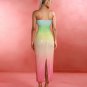 Rainbow Gradient Sequin Long Dress
