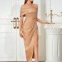 One Shoulder Elegant Maxi Bodycon Dress