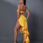 Yellow Strapless Cutout Jina Gown