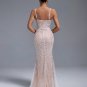 Pearls Gauze Fishbone Bustier Maxi Dress