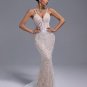 Pearls Gauze Fishbone Bustier Maxi Dress