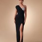 One Shoulder Asymmetric Spiral Bandage Dress