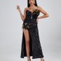 Asymmetric Sequin Embellished Feather Dress