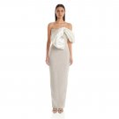 One Shoulder Sleeveless Pearl Maxi Bodycon Dress