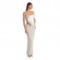 One Shoulder Sleeveless Pearl Maxi Bodycon Dress