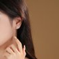 Honey Moon Shining CZ Heart Silver Adjustable Ring Earrings Necklace