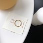 Minimalism Twisted Gold 925 Sterling Silver Adjustable Ring