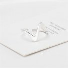 Irregular Wave 925 Sterling Silver Adjustable Ring