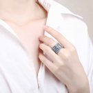 Retro Angel's Wings 925 Sterling Silver Wide Adjustable Ring