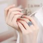Retro Angel's Wings 925 Sterling Silver Wide Adjustable Ring