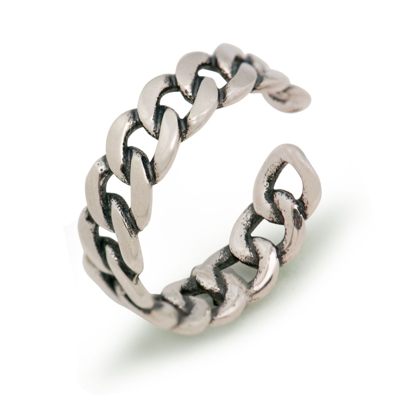 Vintage Silver Net Solid 925 Sterling Silver Adjustable Ring For Women