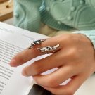 Irregular Flame 925 Sterling Silver Adjustable Ring