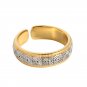 Ancient Pattern 925 Sterling Silver Adjustable Ring